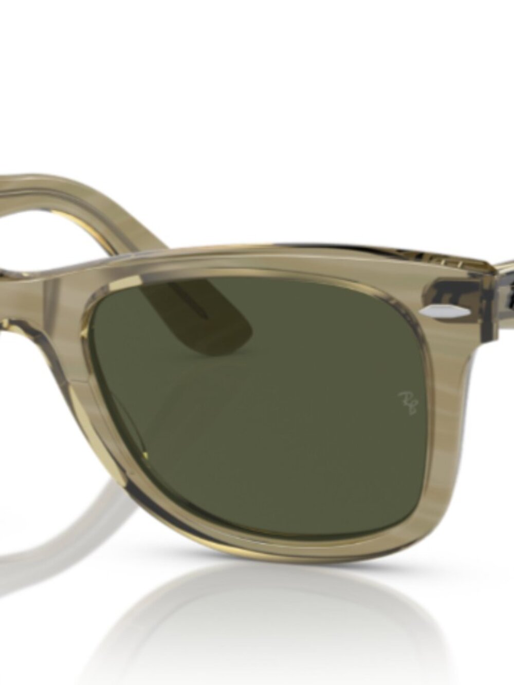 RAY BAN | NEW | 2140 | 1387 - 31 | PHOTO GREY STRIPE | GREEN